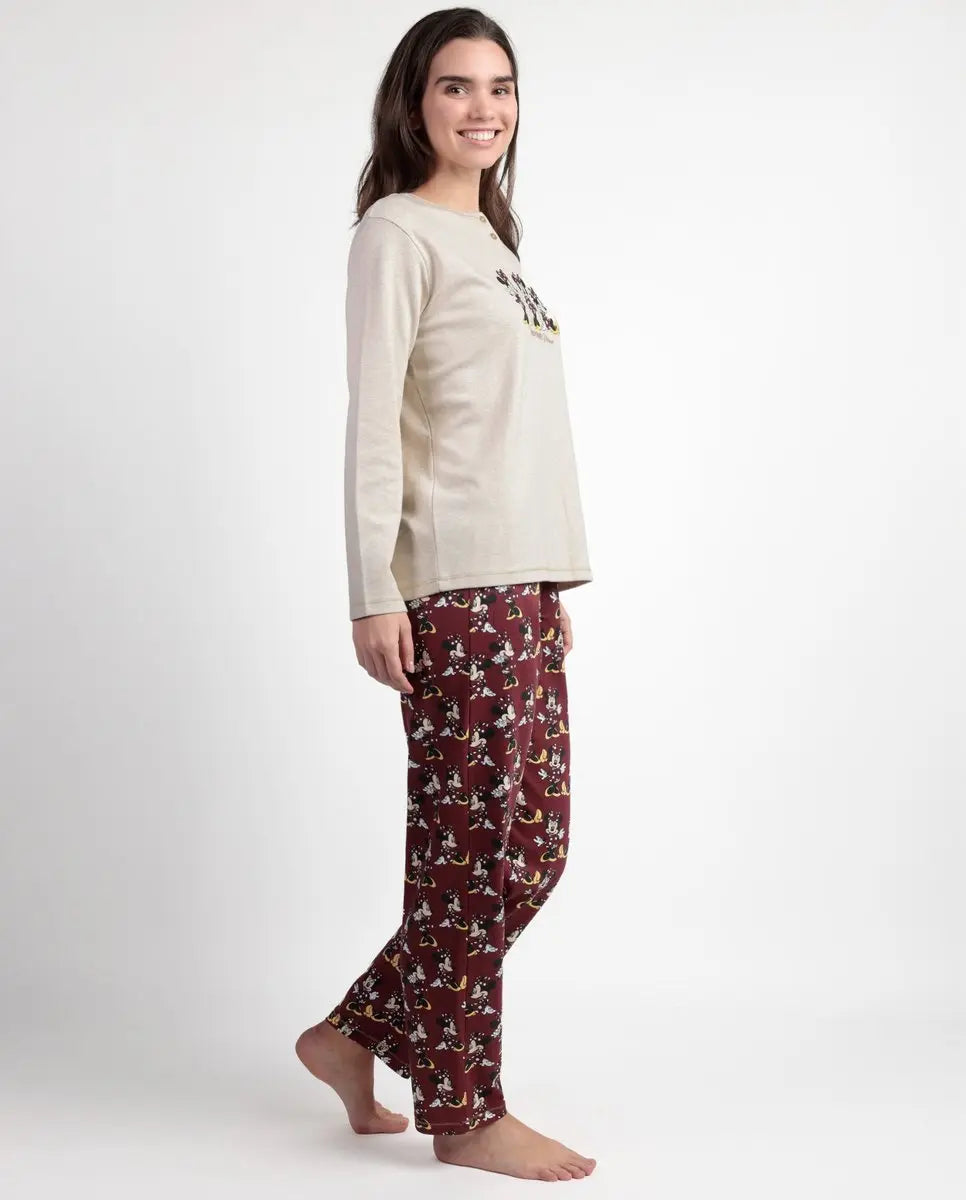 PIJAMA MUJER 63663 TAPETA MINNIE MOUSE DISNEY