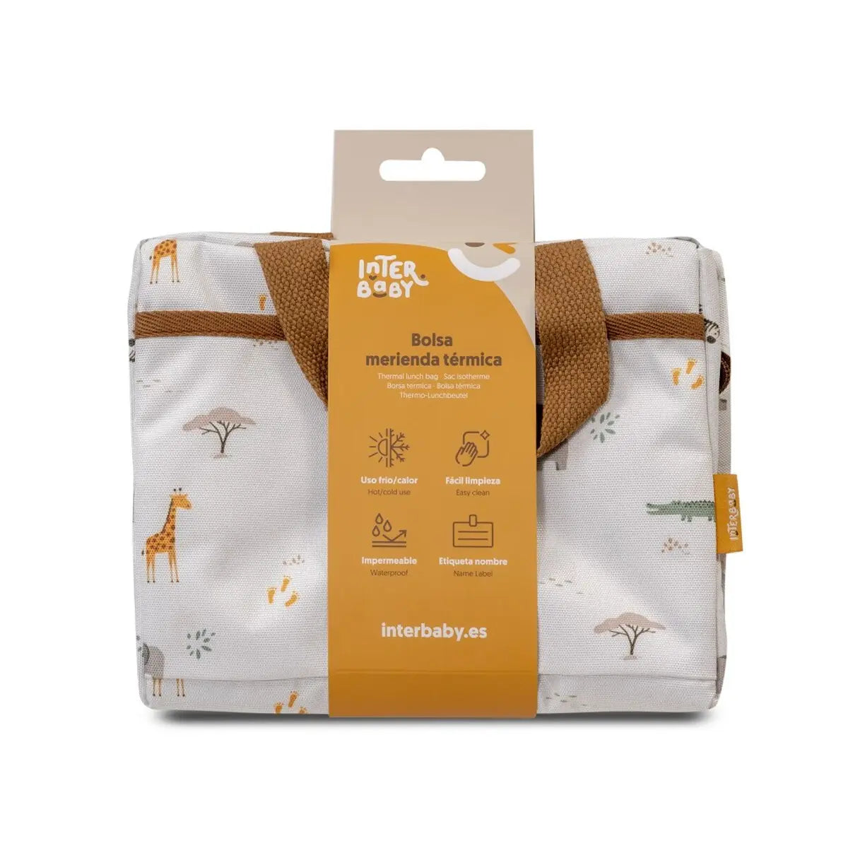 BOLSA TERMICA MERIENDA MODELO SAVANNA BEIGE INTERBABY