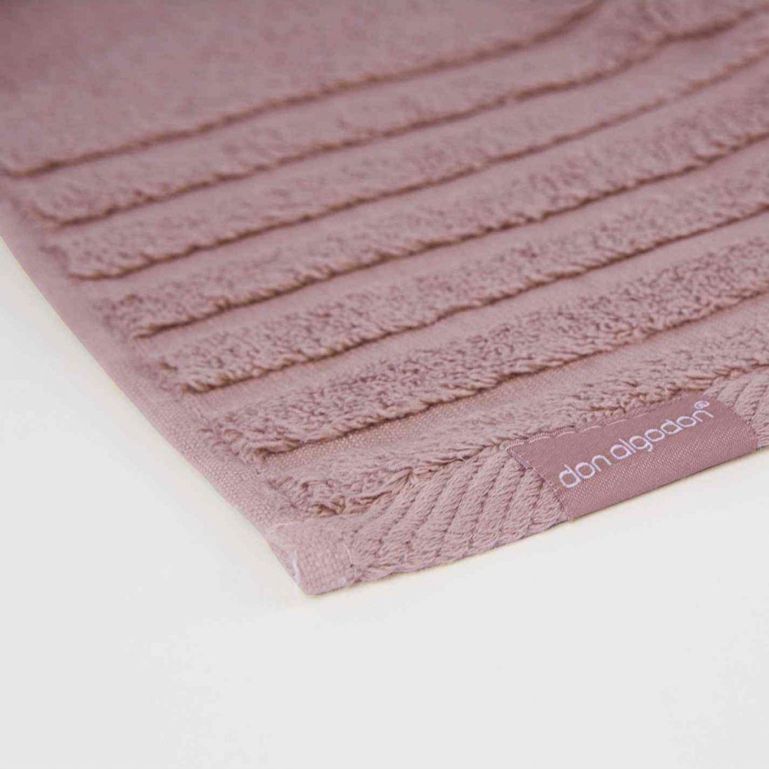 TOALLA 600GR ZERO TWIST MALVA DON ALGODÓN