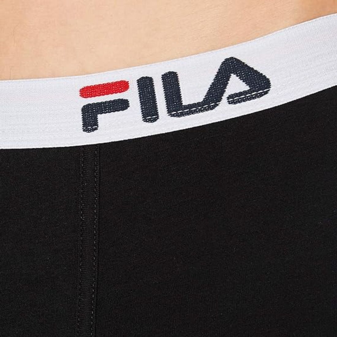 BOXER HOMBRE ALGODÓN/LYCRA CINTURA ELÁSTICA FU5016 NEGRO FILA