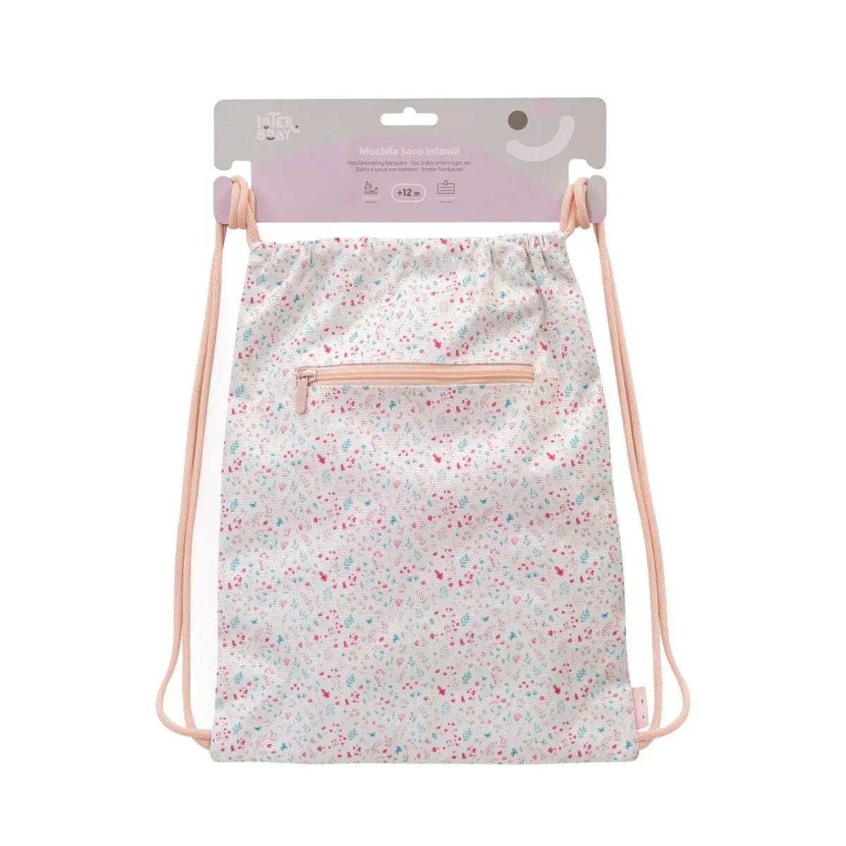 MOCHILA SACO INFANTIL MODELO PETALOS ROSA INTERBABY