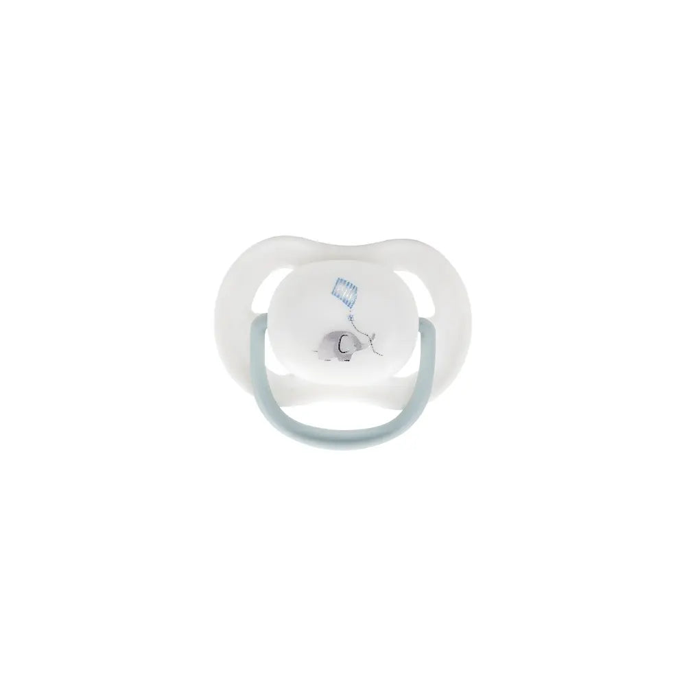 SET 4 PCS SILICONA CHUPETERO+PORTA+CHUPETE+SONAJERO SET58 AZUL INTERBABY
