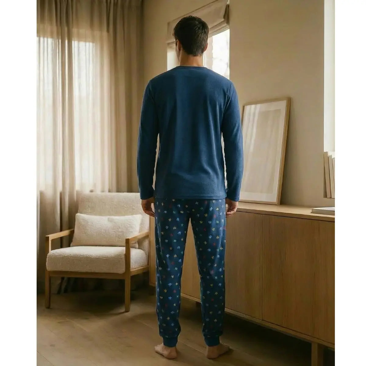PIJAMA HOMBRE PUNTO 8654 WATERLEMON