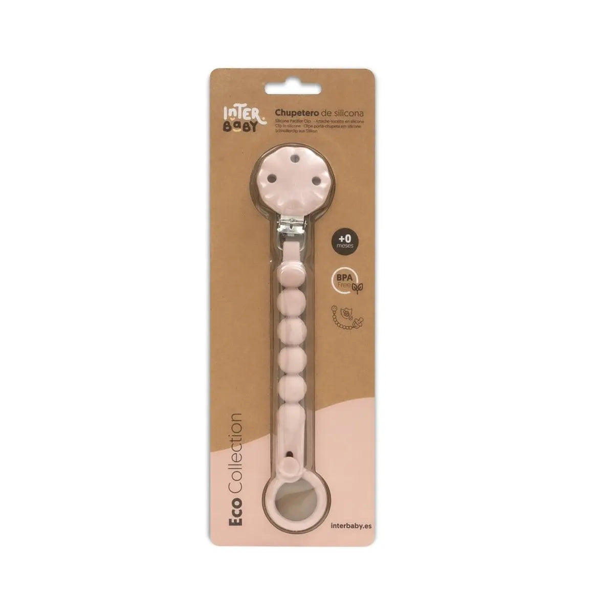 TRIPTICO CORALINA CUNA OSO ELEFANTE GLOBOS + BROCHE BCO/ROSA INTERBABY