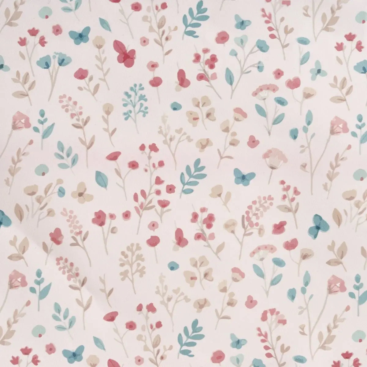 BABERO CON MANGAS ESTAMPADO FLORES PETALOS ROSA INTERBABY