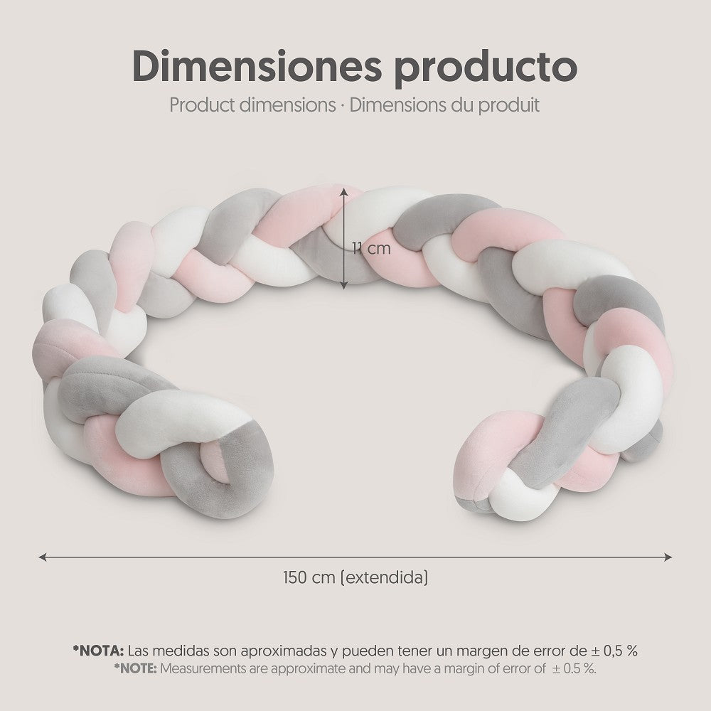 CHICHONERA CUERDA TRENZADA ROSA INTERBABY