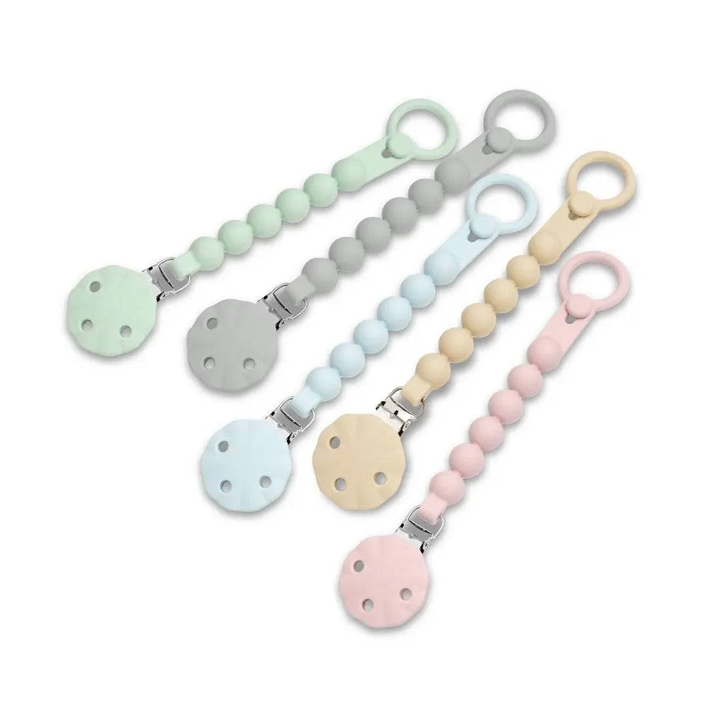 CHUPETERO SILICONA CADENA SI018 ROSA MAQUILLAJE INTERBABY
