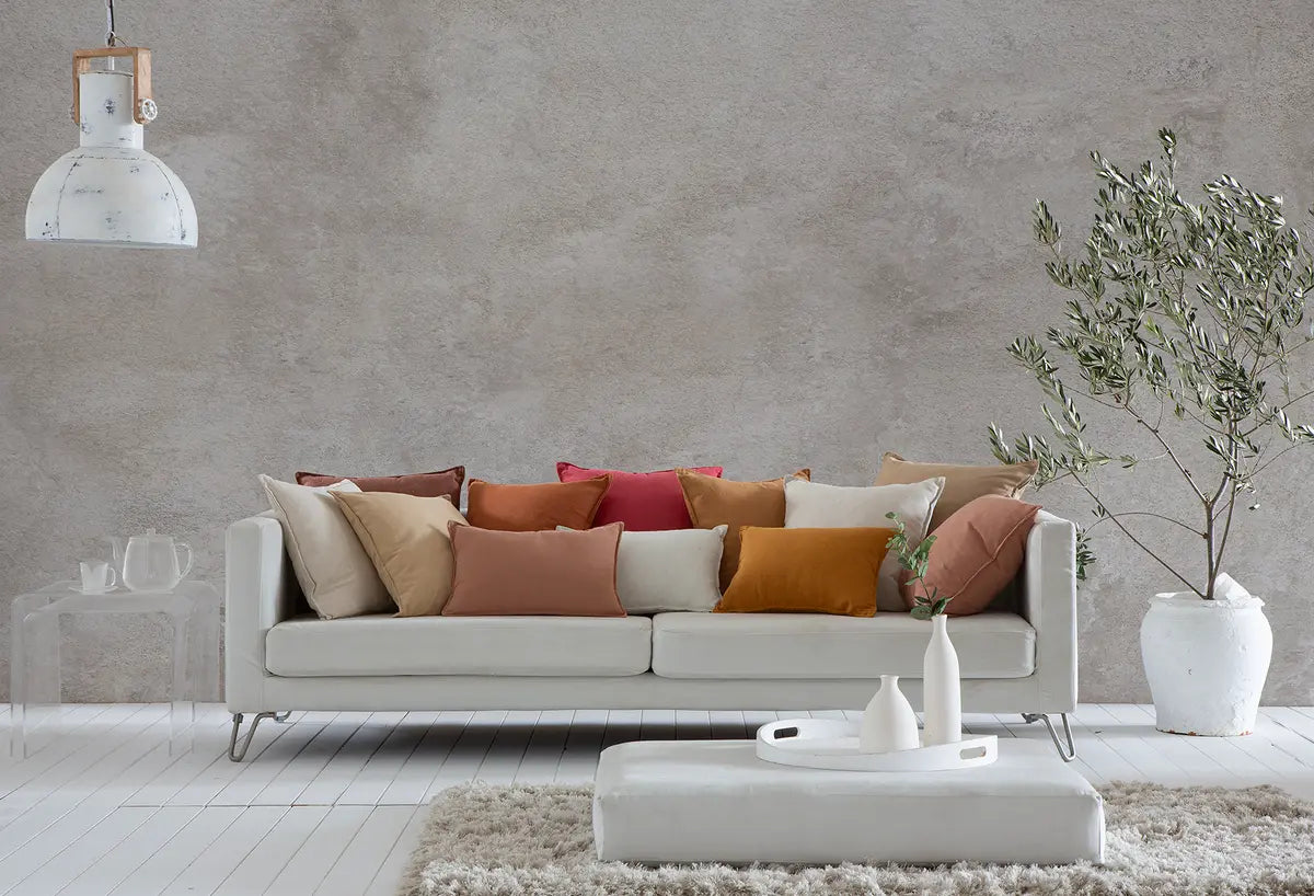 FUNDA COJIN DALI LISO NEW LINO BRUSHED 50X50 C/34 CASTILLA TEXTIL