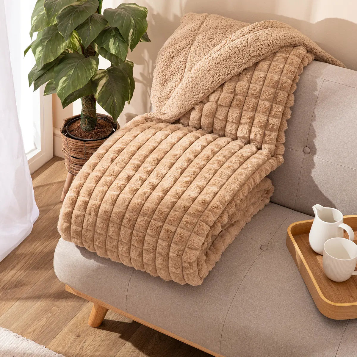 MANTA AMBER BEIGE KARAMELO