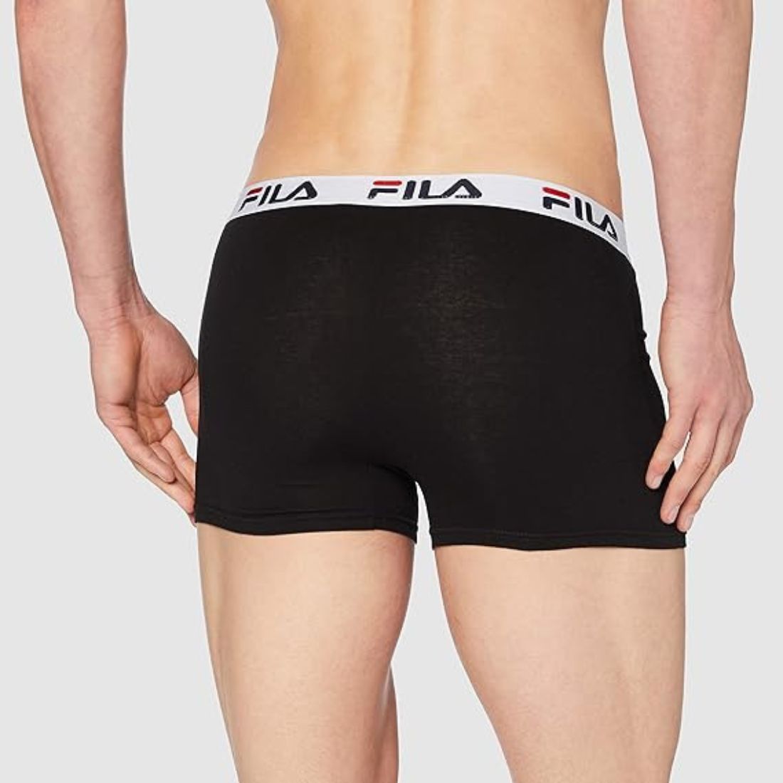 BOXER HOMBRE ALGODÓN/LYCRA CINTURA ELÁSTICA FU5016 NEGRO FILA