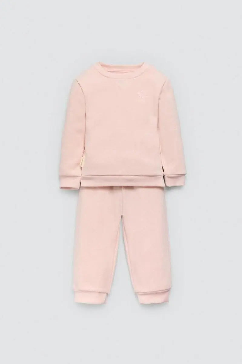CONJUNTO BEBÉ MANGA LARGA 25612 ROSA PERLA YSABEL MORA