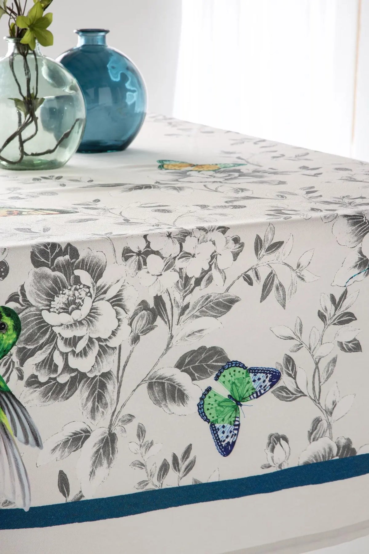 MANTEL DIGITAL BEJAR PAJAROS SARGA ANTIMANCHAS C/11 CASTILLA TEXTIL