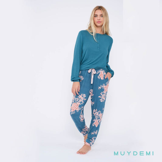 PIJAMA MUJER INVIERNO 592001 MUYDEMI