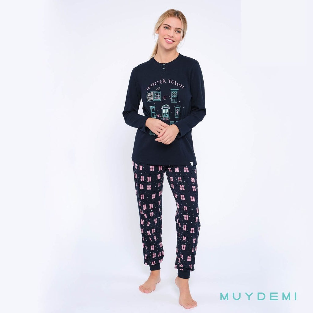 PIJAMA MUJER INVIERNO 592032 MUYDEMI