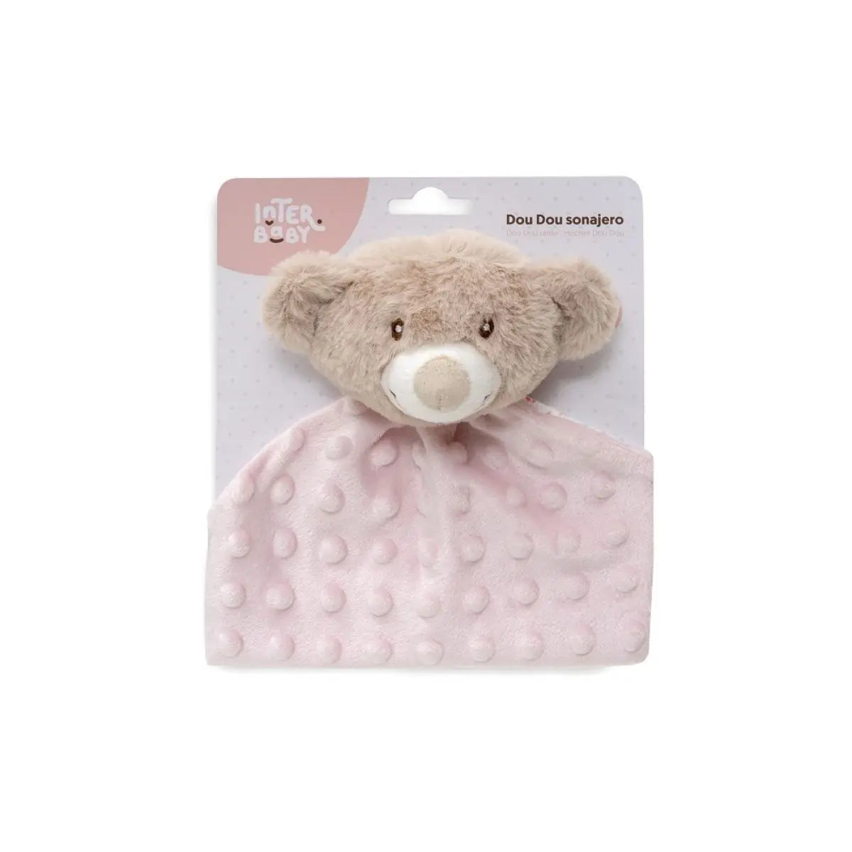 DOU DOU CASCABEL BEAR MODELO FLORES PETALOS ROSA INTERBABY