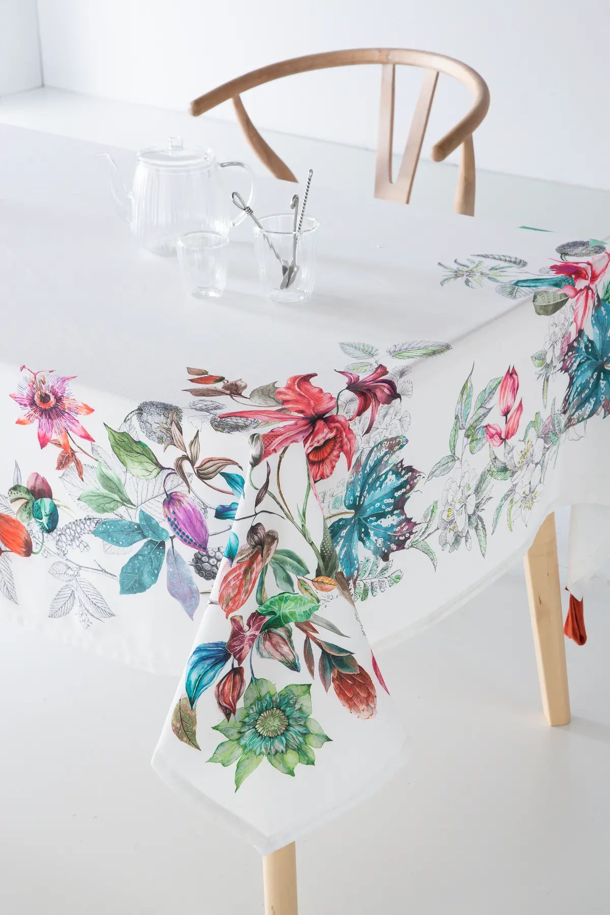 MANTEL DIGITAL DOLCE BLANCO SARGA ANTIMANCHAS CASTILLA TEXTIL
