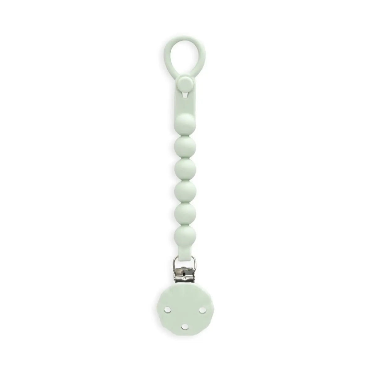 CHUPETERO SILICONA CADENA SI018 VERDE GRISACEO INTERBABY