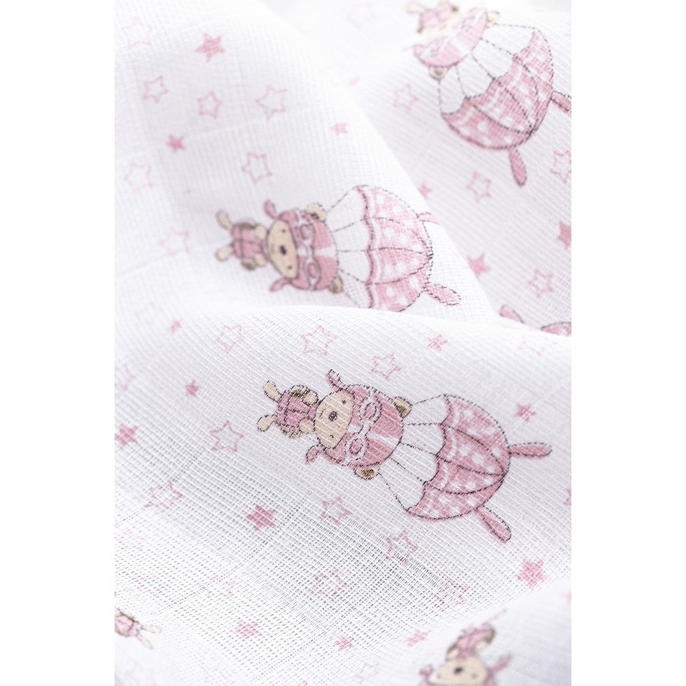 PACK 3 GASAS 80X80 PARACAIDISTA ROSA INTERBABY