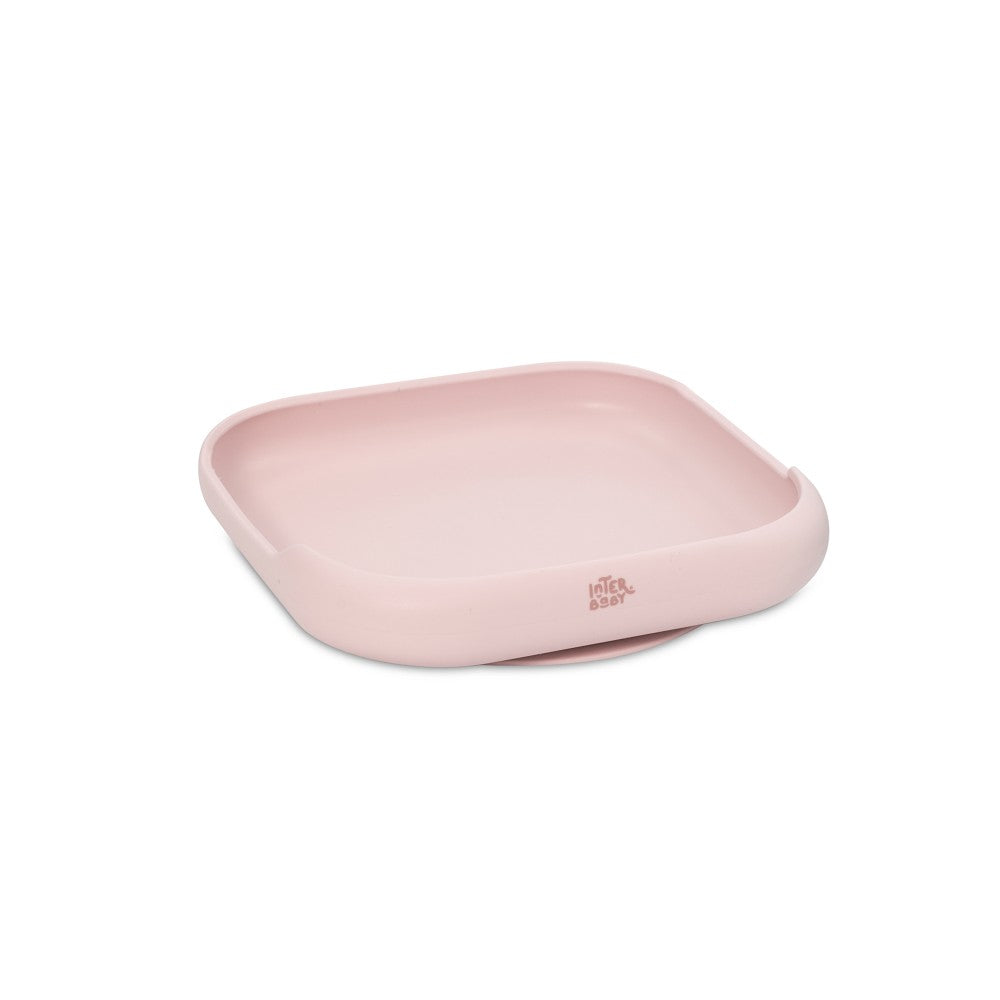 SET VAJILLA 4 PCS DE SILICONA MOCKUP ROSA INTERBABY