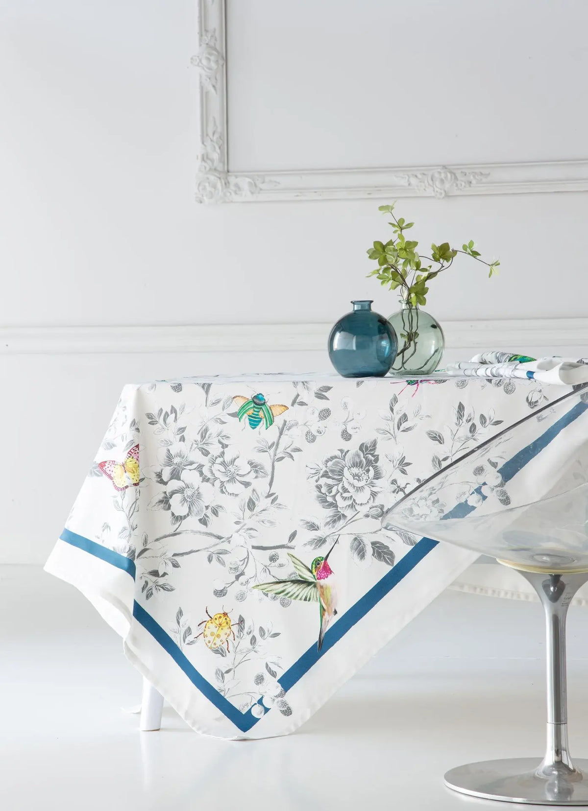MANTEL DIGITAL BEJAR PAJAROS SARGA ANTIMANCHAS C/11 CASTILLA TEXTIL