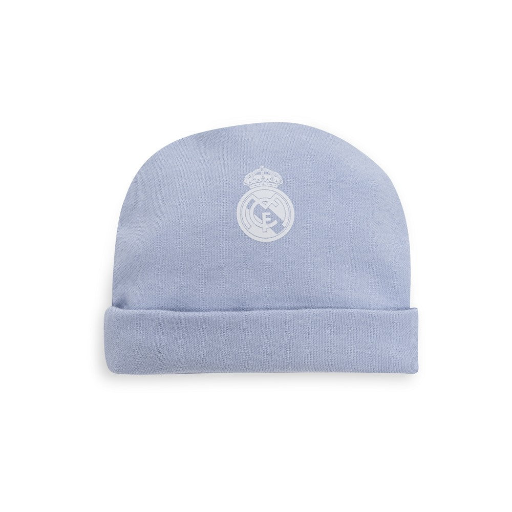 SET REGALO 5 PCS 100% ALG. T 0-6M AZUL REAL MADRID