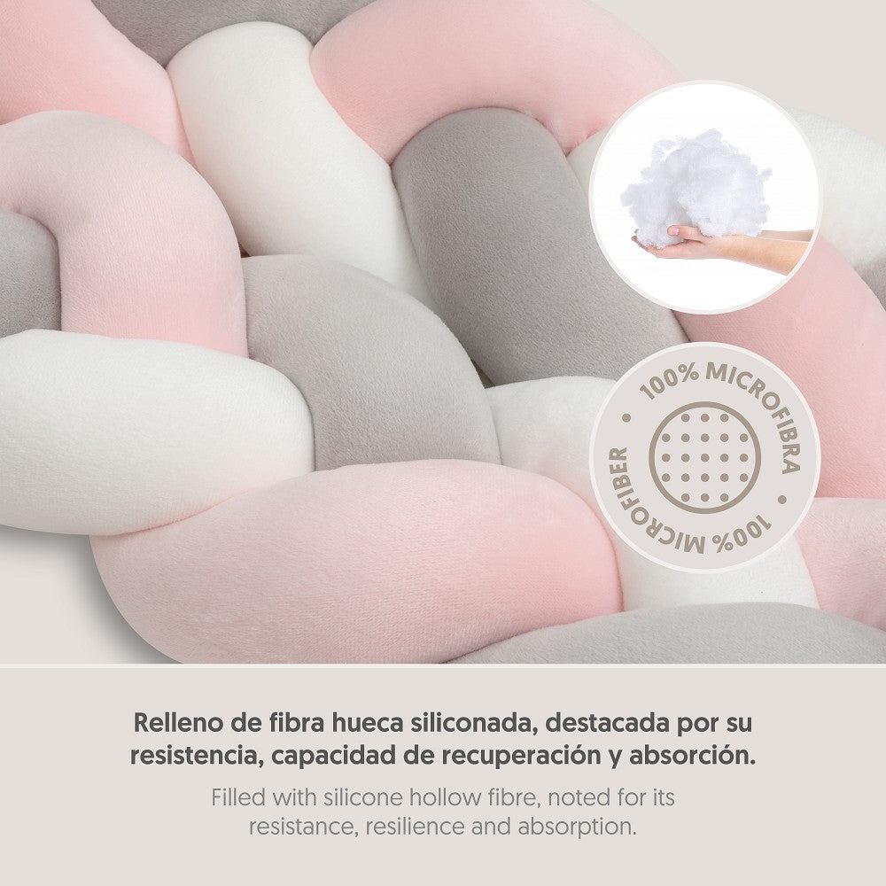 CHICHONERA CUERDA TRENZADA ROSA INTERBABY