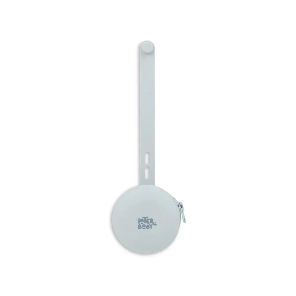 SET 4 PCS SILICONA CHUPETERO+PORTA+CHUPETE+SONAJERO SET58 AZUL INTERBABY