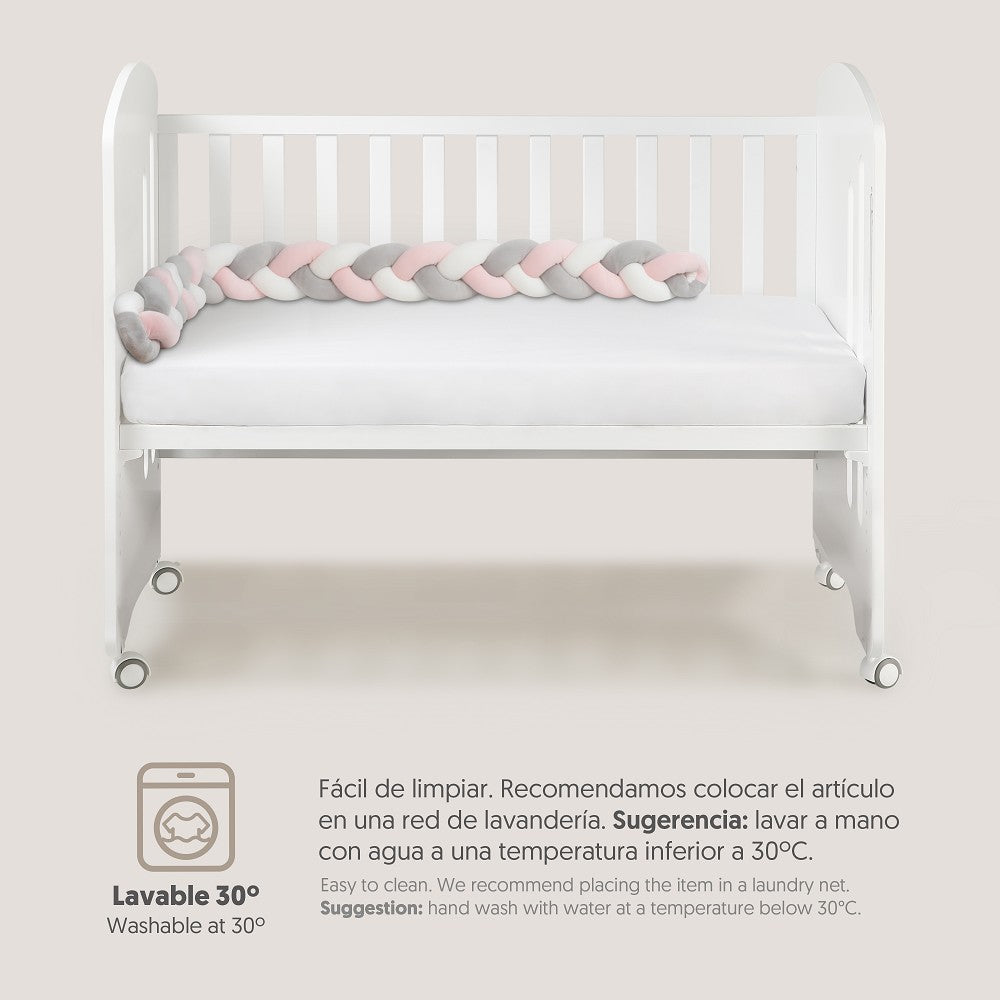 CHICHONERA CUERDA TRENZADA ROSA INTERBABY
