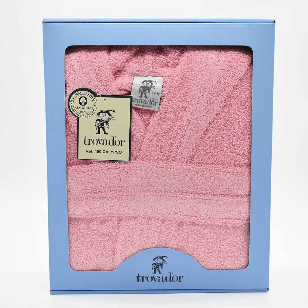 CALYPSO CHILDREN'S BATHROBE PINK TROUBADOR