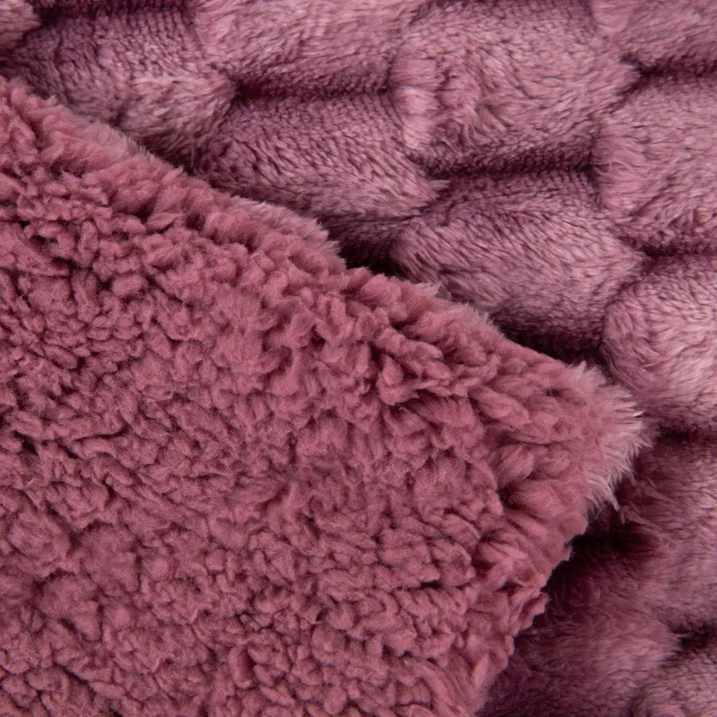 Manta Plaid Malva Degrade Karamelo | Suavidad y Calidez para tu Hogar